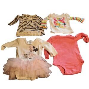 Fall Bundle of Baby 9M PLAY CONDITION STAINED Bodysuits, Tops